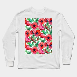 Plenty of Poppies – white Long Sleeve T-Shirt